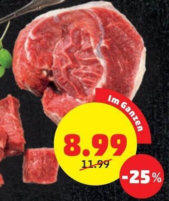 PENNY Rindsgulaschfleisch pro Kilo Angebot