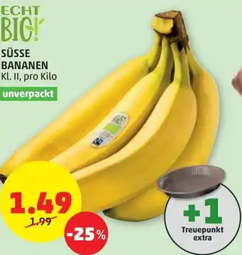 PENNY Süsse Bananen pro kilo Angebot