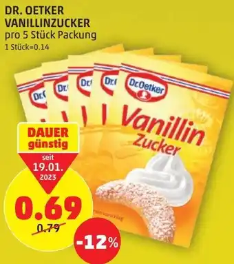 PENNY Dr. Oetker Vanillinzucker Angebot