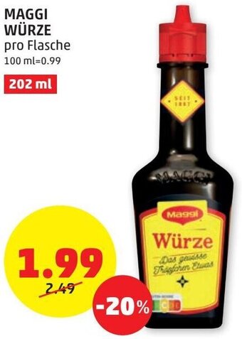 PENNY Maggi Würze 202 ml Angebot