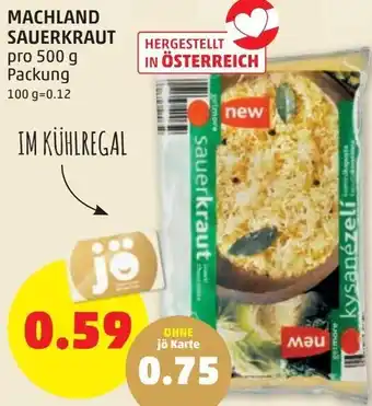 PENNY Machland Sauerkraut 500g Angebot