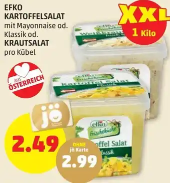 PENNY efko Kartoffelsalat od. Krautsalat Angebot