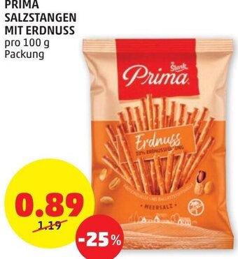 PENNY Prima Salzstangen Mit Erdnuss 100g Angebot