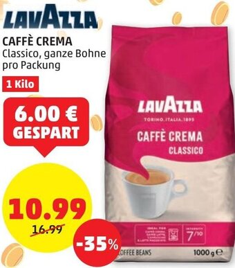 PENNY Lavazza Caffè Crema 1 kilo Angebot