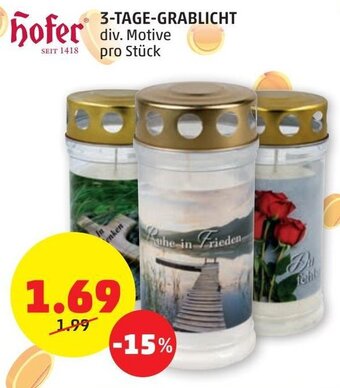 PENNY Hofer 3-Tage-Grablicht Angebot