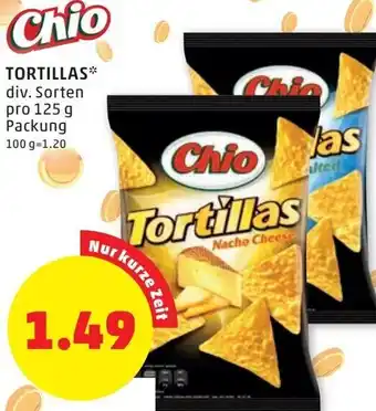 PENNY Chio Tortillas 125g Angebot