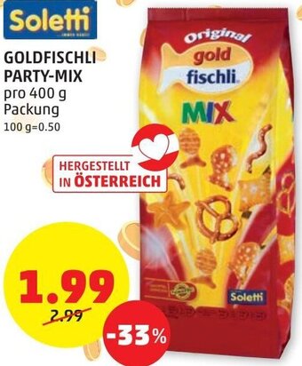 PENNY Soletti Goldfischli Party-Mix 400g Angebot