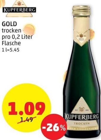 PENNY Kupferberg Gold 0,2 Liter Angebot