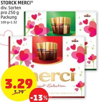 PENNY Storck Merci 250g Angebot