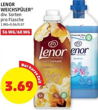PENNY Lenor Weichspüler 56 WG/ 68WG Angebot