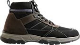 Deichmann Leder schnürboots in schwarz Angebot