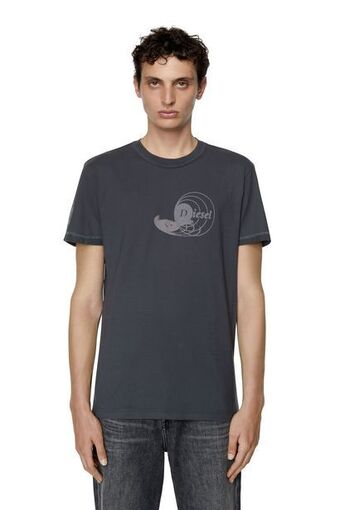 Diesel T-shirt mit durchgesickerten logos Angebot