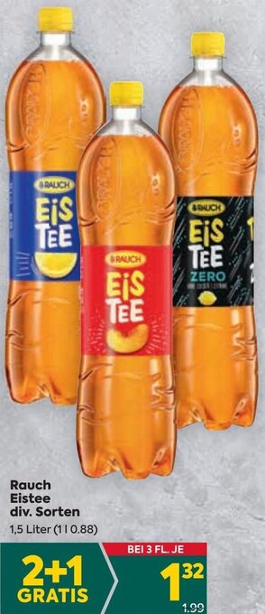 Billa Rauch Eistee div. Sorten 1,5 Liter Angebot