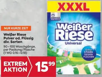 Billa Weißer Riese Pulver od. Flüssig div. sorten Angebot