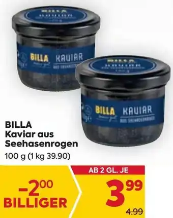 Billa Billa Kaviar aus Seehasenrogen 100g Angebot