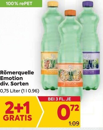 Billa Römerquelle Emotion div. Sorten 0,75 Liter Angebot