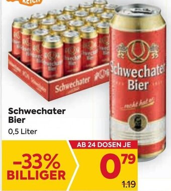 Billa Schwechater Bier 0,5 Liter Angebot