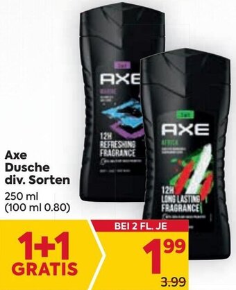 Billa Axe Dusche div. Sorten 250 ml Angebot