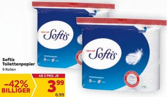 Billa Softis Toilettenpapier 9 Rollen Angebot