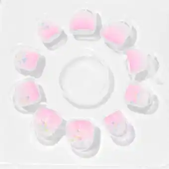 Claire's Claire's club pink glitter ombre vegan press on faux nail set (10 pack) Angebot
