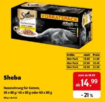 Das Futterhaus Sheba Angebot