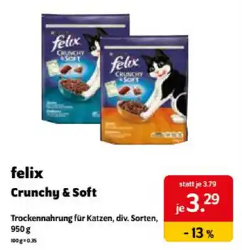 Das Futterhaus Felix Crunchy & Soft 950g Angebot