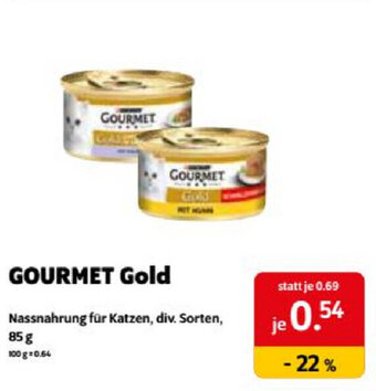 Das Futterhaus Gourmet Gold 85g Angebot