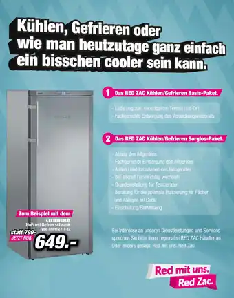 Red Zac Liebherr NoFrost Gefrierschrank Angebot