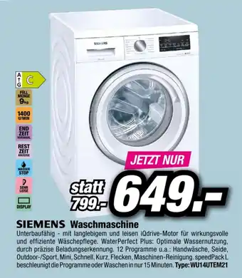 Red Zac Siemens Waschmaschine WU14UTEM21 Angebot