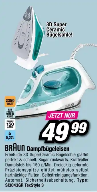 Red Zac Braun Dampfbügeleisen S13043GR Angebot