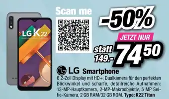 Red Zac LG Smartphone K22 Titan Angebot
