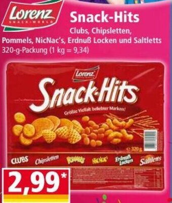Norma Lorenz Snack-Hits 320 g Angebot