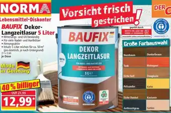 Norma Baufix Dekor-Langzeitlasur 5 Liter Angebot
