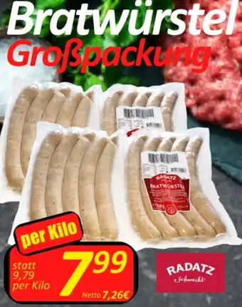 Wurstico Bratwürstel per kilo Angebot