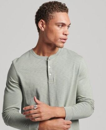 Superdry Long sleeve jersey henley top Angebot