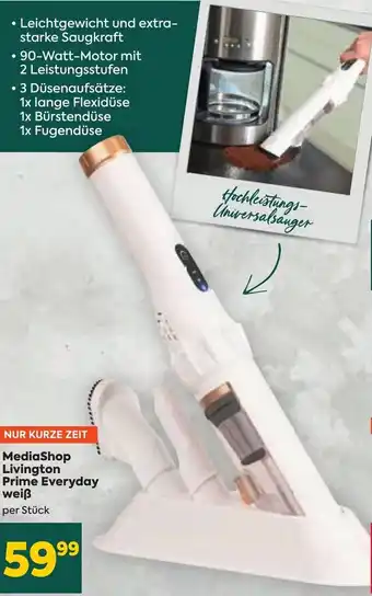 MERKUR Markt Mediashop Livington Prime Everyday weiß per Stk. Angebot
