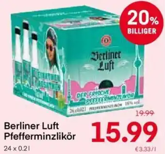MPreis Berliner Luft Pfefferminzlikör 24x0.2l Angebot