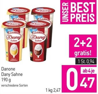 Sutterlüty Danone Dany Sahne 190g Angebot