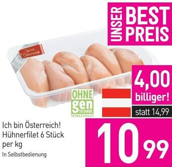 Sutterlüty Ich bin Österreich! Hühnerfilet 6 Stk. per kg Angebot