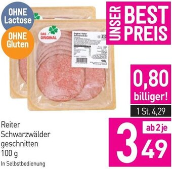 Sutterlüty Reiter Schwarzwälder geschnitten 100 g Angebot