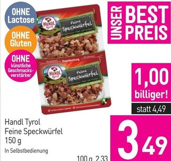 Sutterlüty Handl Tyrol Feine Speckwürfel 150 g Angebot