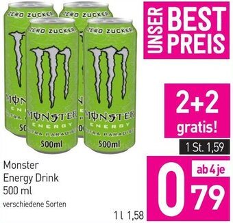 Sutterlüty Monster Energy Drink 500 ml Angebot