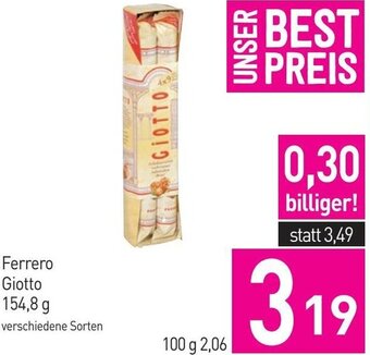 Sutterlüty Ferrero Giotto 154,8 g Angebot