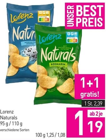 Sutterlüty Lorenz Naturals 95 g/ 110 g Angebot