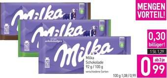 Sutterlüty Milka Schokolade 92 g / 100 g Angebot