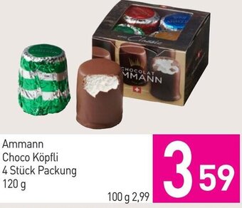 Sutterlüty Ammann Choco Köpfli 4 Stk. Packung 120g Angebot