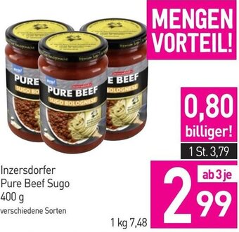 Sutterlüty Inzersdorfer Pure Beef Sugo 400 g Angebot