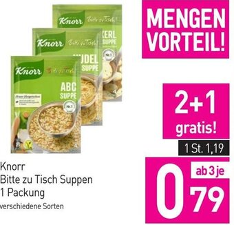 Sutterlüty Knorr Bitte zu Tisch Suppen 1 Packung Angebot
