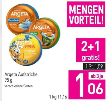Sutterlüty Argeta Aufstriche 95 g Angebot