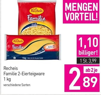 Sutterlüty Recheis Familie 2-Eierteigware 1 kg Angebot